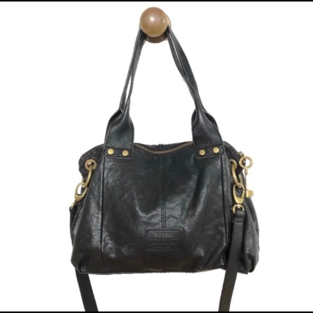 Fossil leather crossbody purse